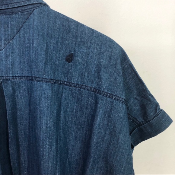 Volcom Yo Shortie Oversized Denim Mini Dress - Picture 6 of 8
